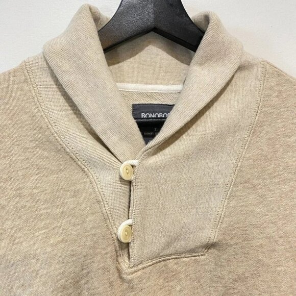 Bonobos Men's Pullover Cream Beige Slim Fit Sweater Size XL - Picture 4 of 17